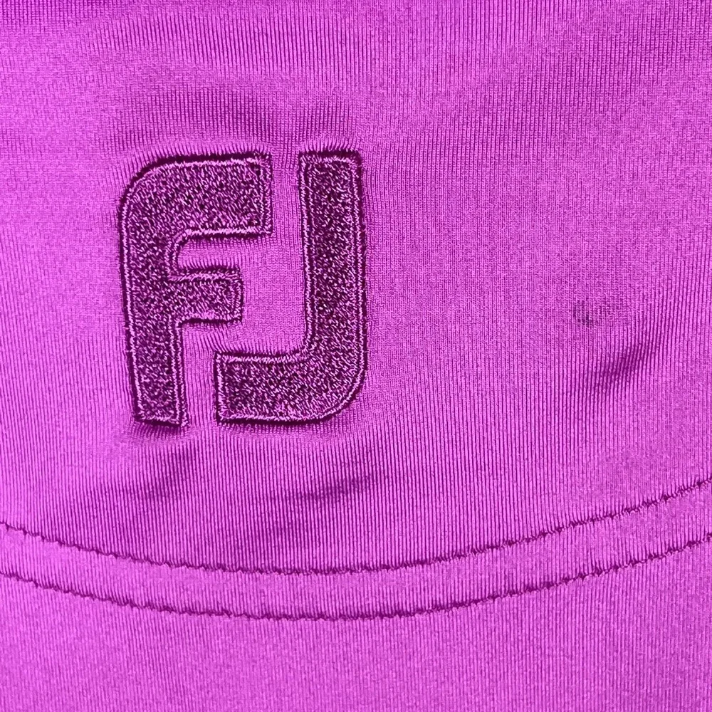 FootJoy FJ Golf Men's Polo Shirt‎ Collar Logo PINK Magenta Ironwood Golf Club